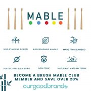 Bamboo sustainable toothbrush as the best alternative to plastic