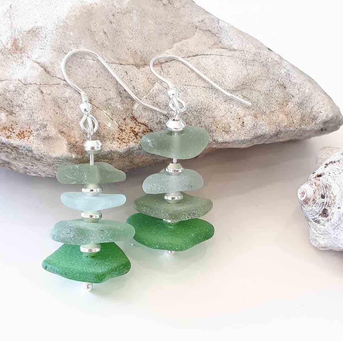 Upcycled seaglass jewellery for mermaids