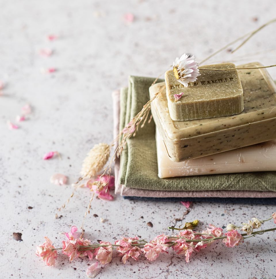 Premium Photo  Handmade natural soap with bath and spa